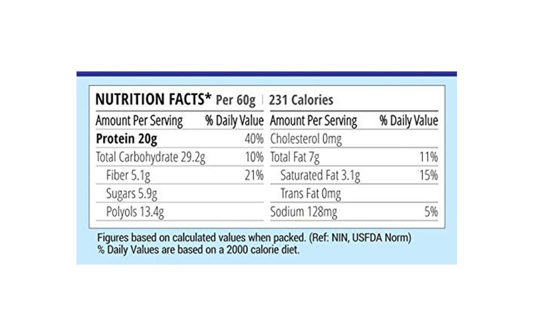 HYP Cookies & Cream Whey Protein Bar   Pack  60 grams